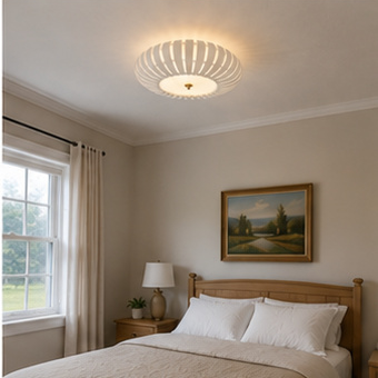 Cove Ribbed Flush Mount