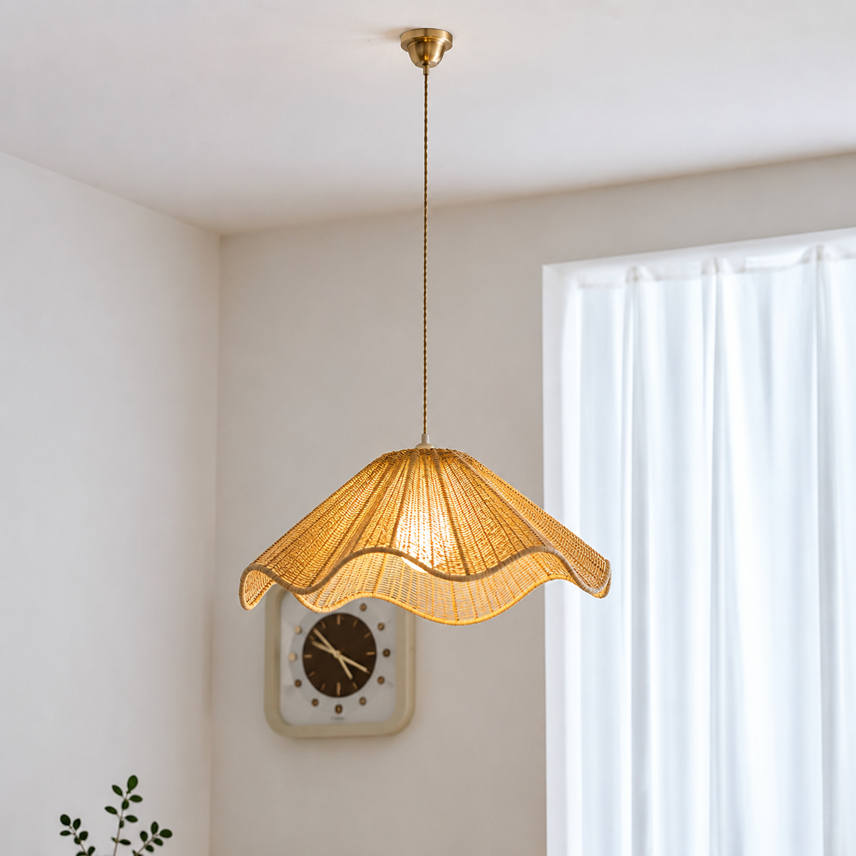 Soleil Wheat Wave Pendant