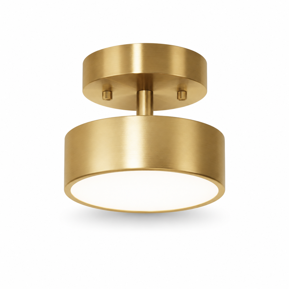 Oryn Brass Drum Flush Mount