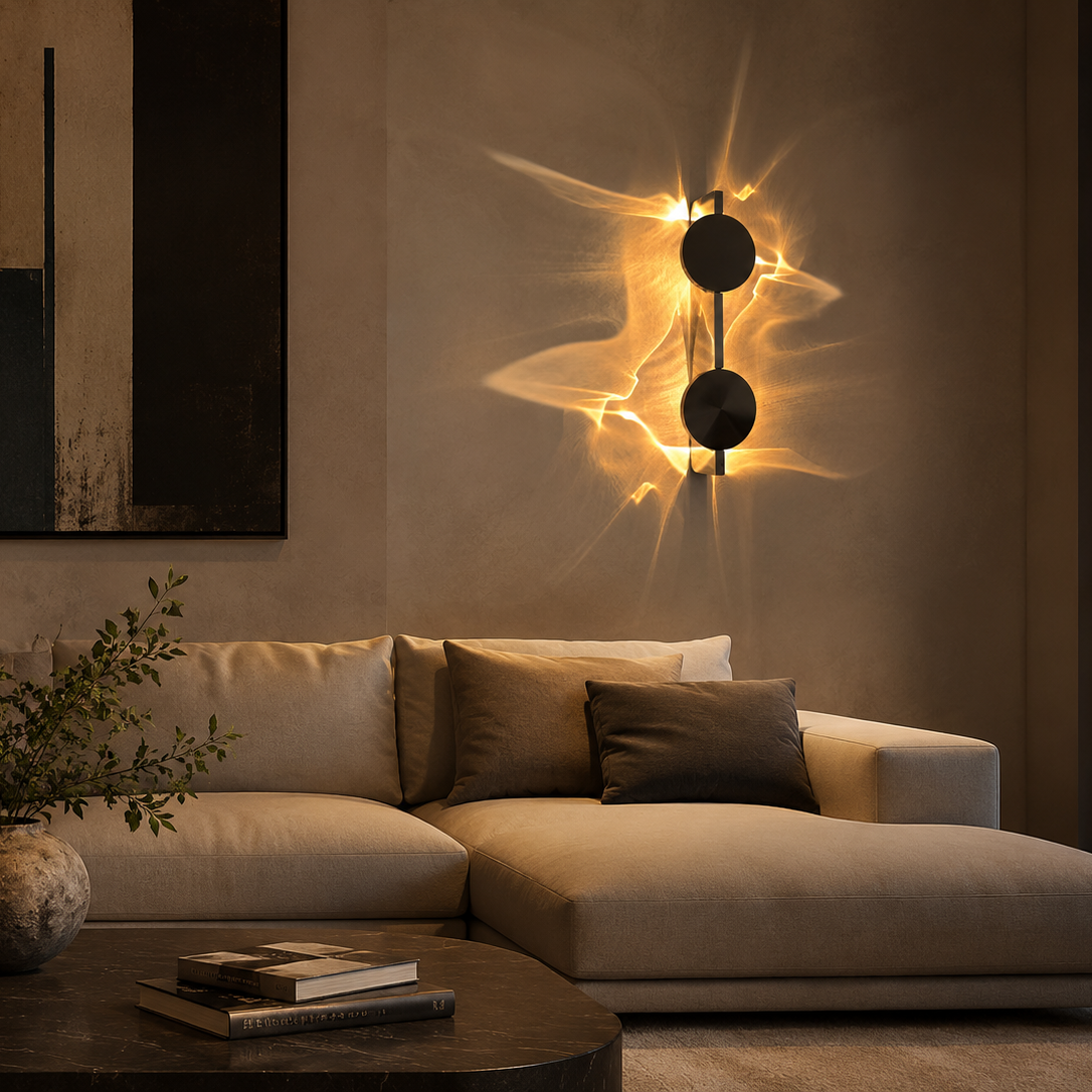 Chrome Double-Head Wall Sconce