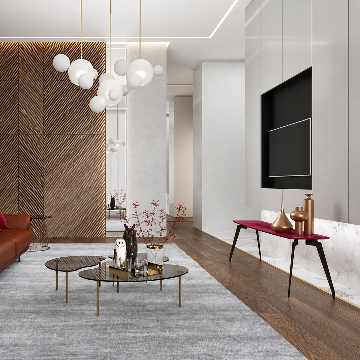 Cove Bubble Linear Chandelier