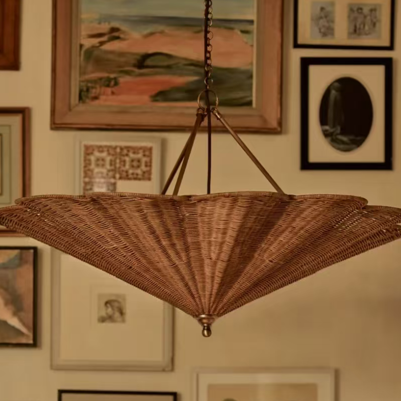 Soleil Rattan Umbrella Pendant