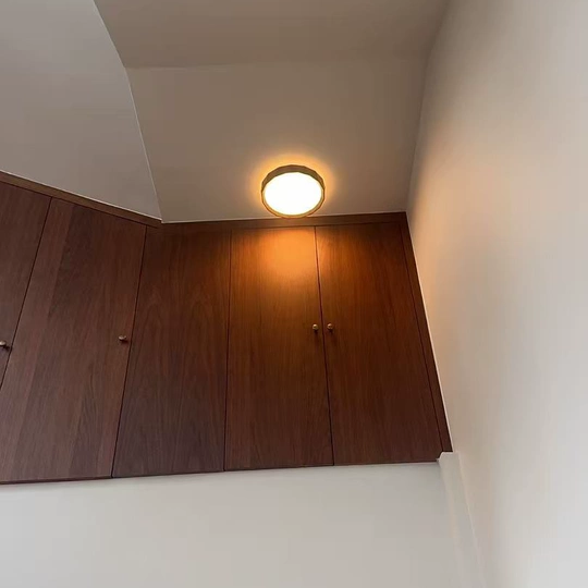 Wabi-Sabi Wood Flush Mount