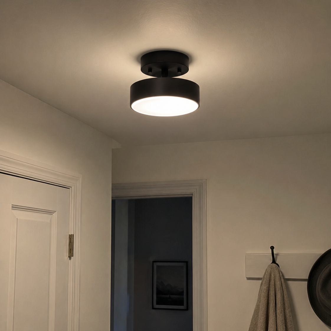 Oryn Brass Drum Flush Mount