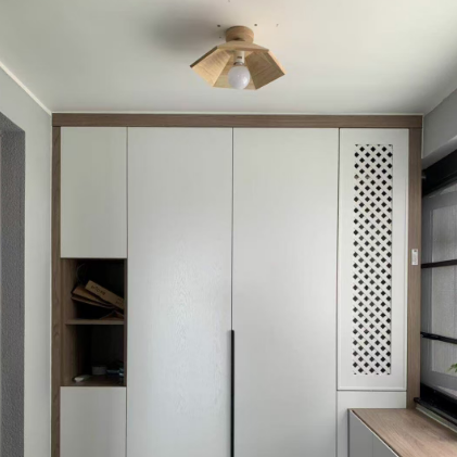 Wabi Wood Cap Flush Mount