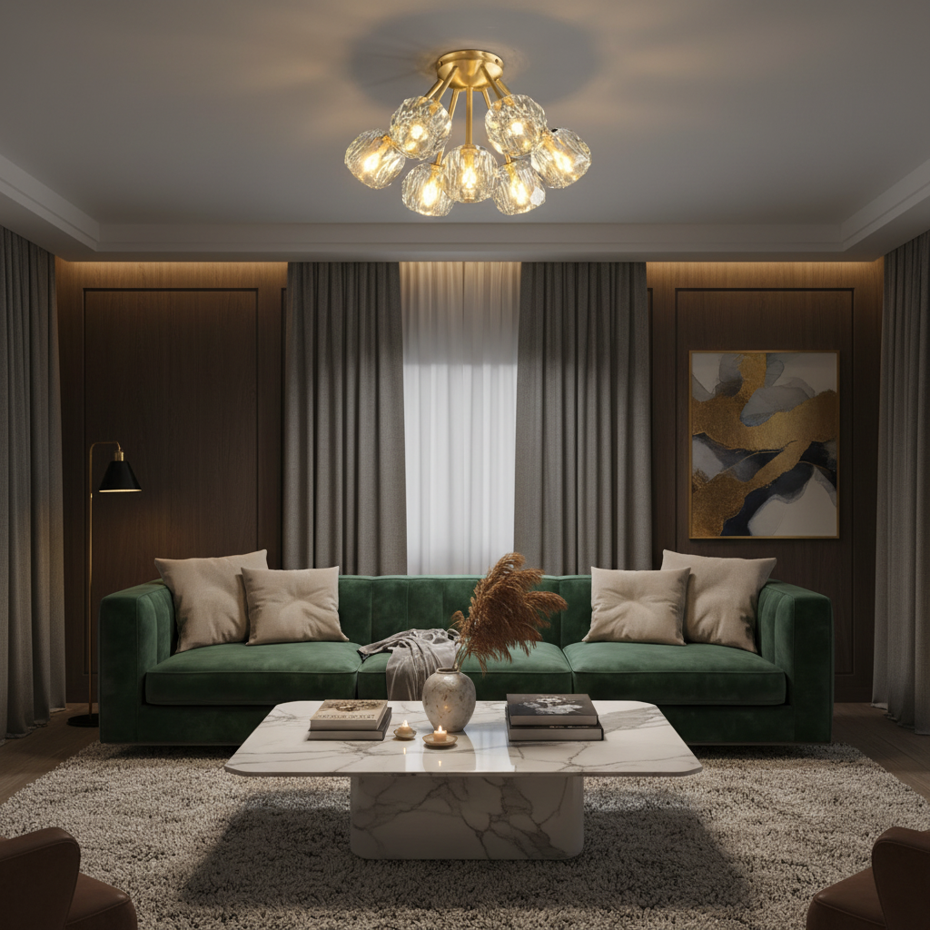Celeste Globe Flush Mount