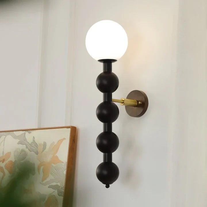 Bubbly Beaded Globe Wall Lamp