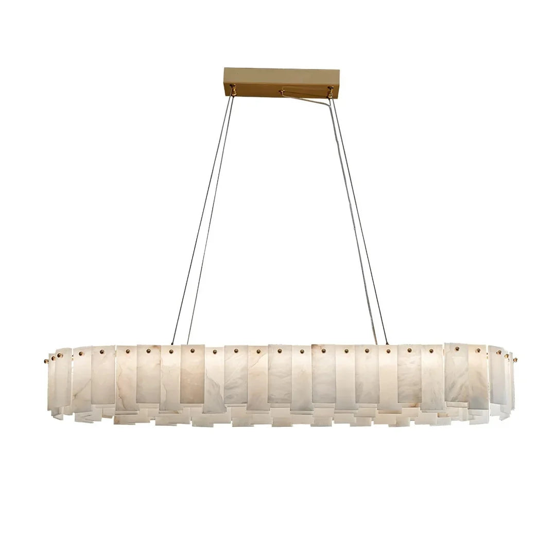 Oslo Alabaster Disc Chandelier
