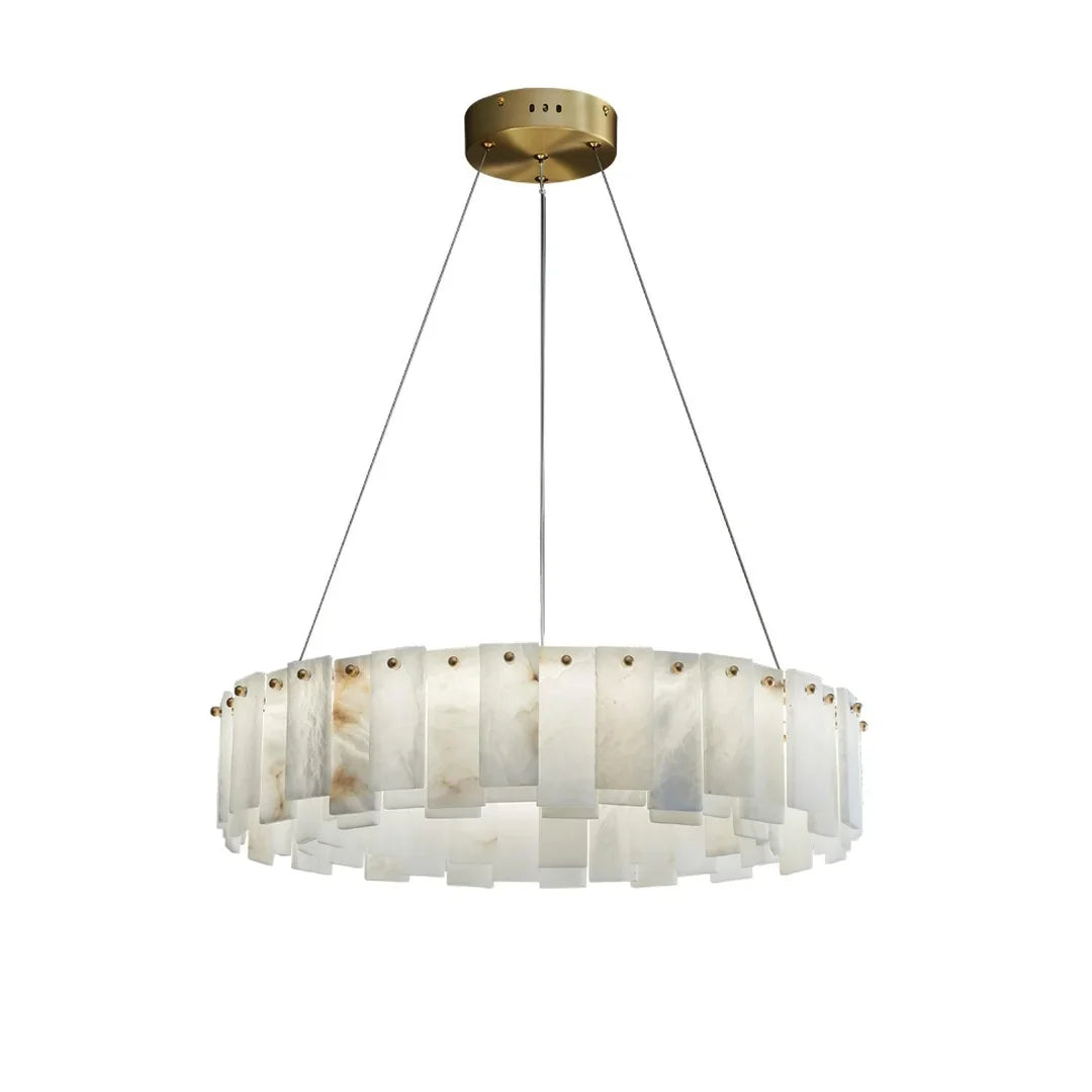 Oslo Alabaster Disc Chandelier