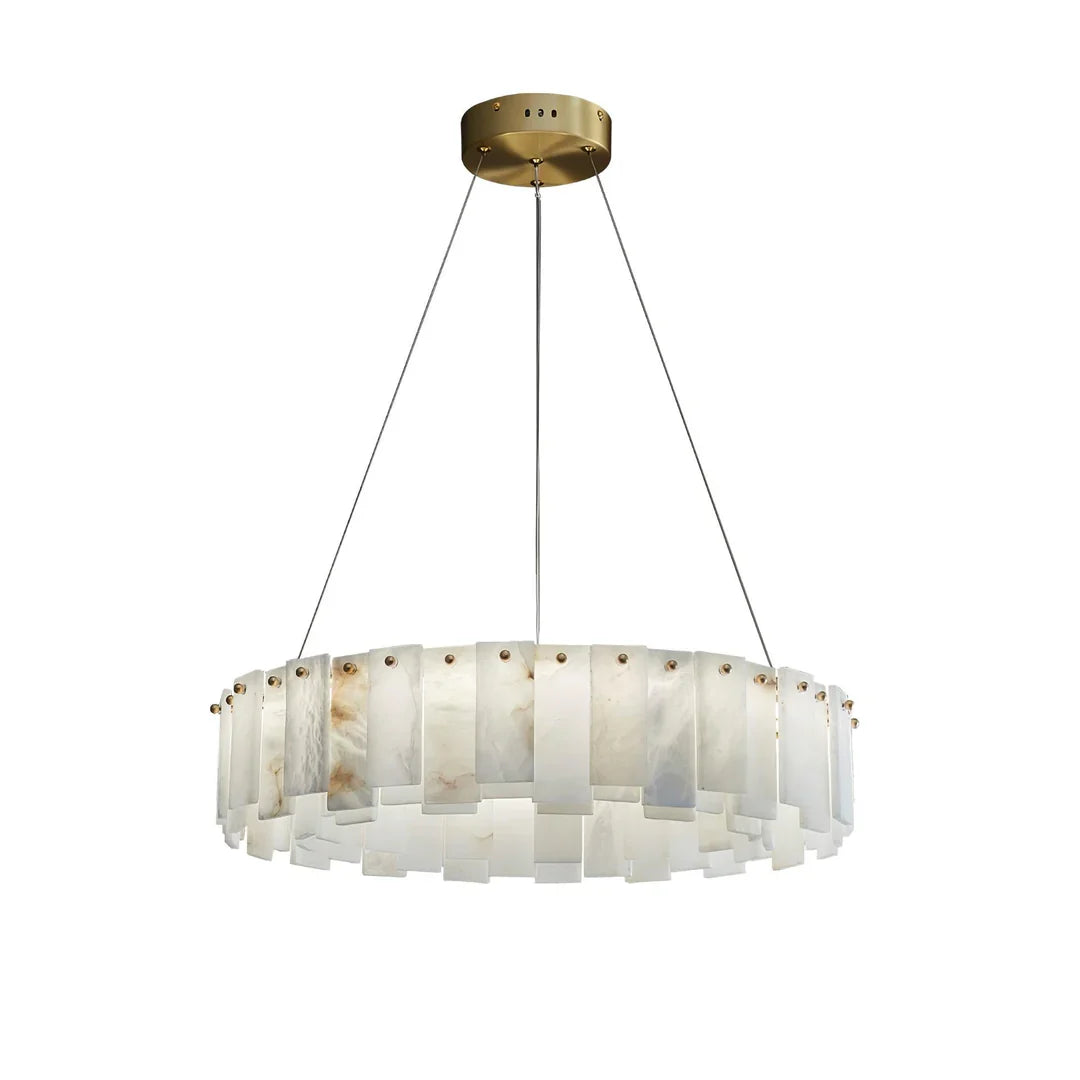 Oslo Alabaster Disc Chandelier