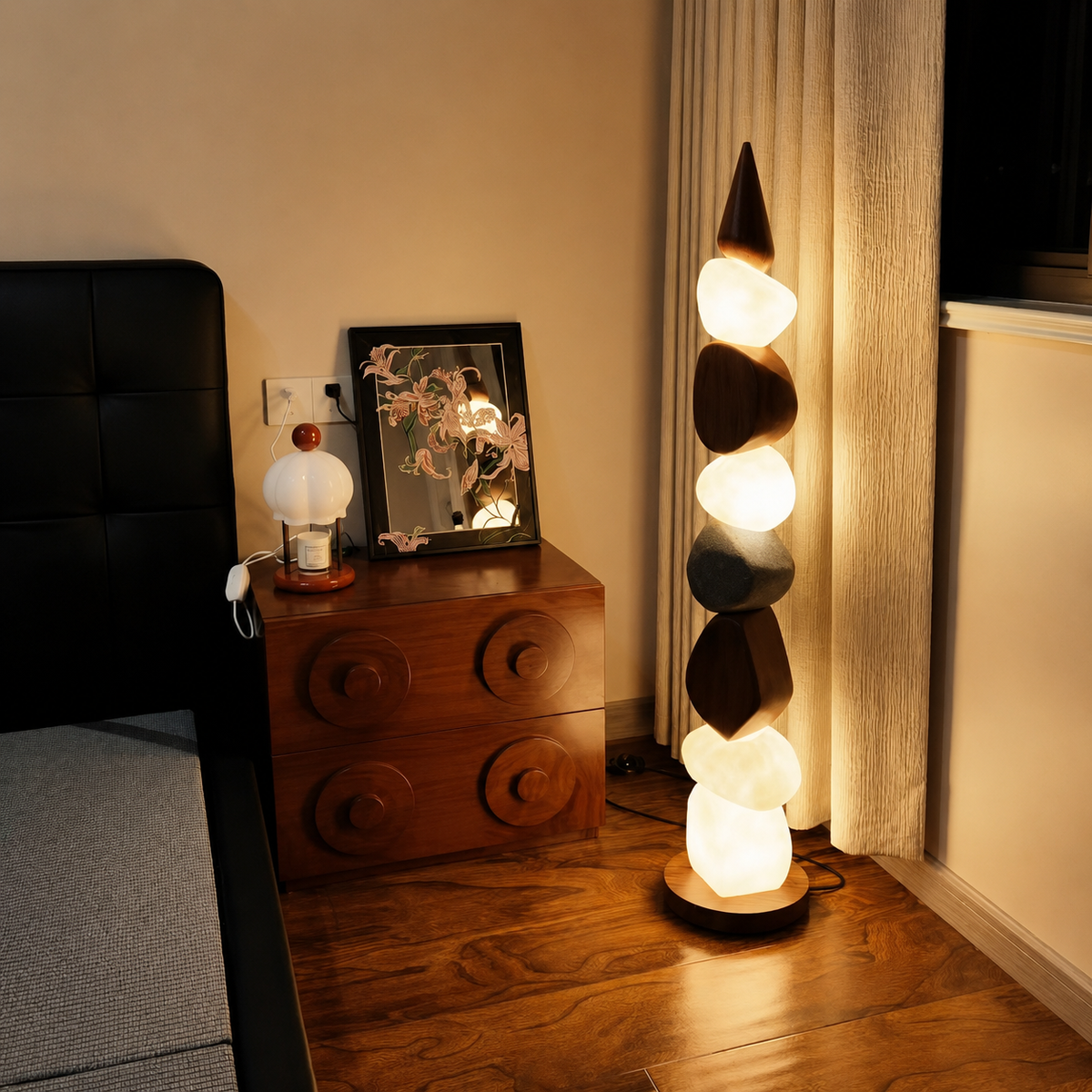 Pebble Stack Floor Lamp