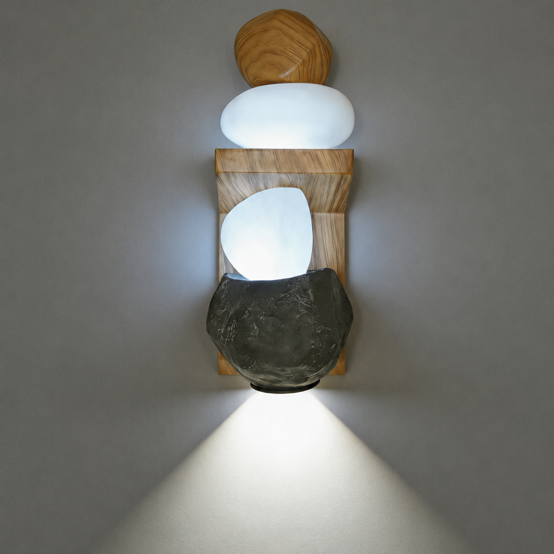 Zen Pebble Wall Sconce