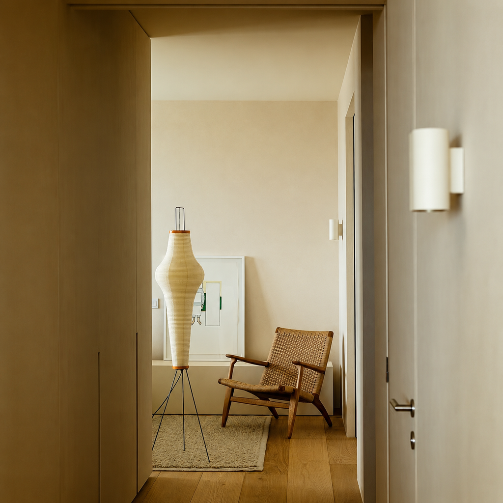 Akari Washi Column Floor Lamp