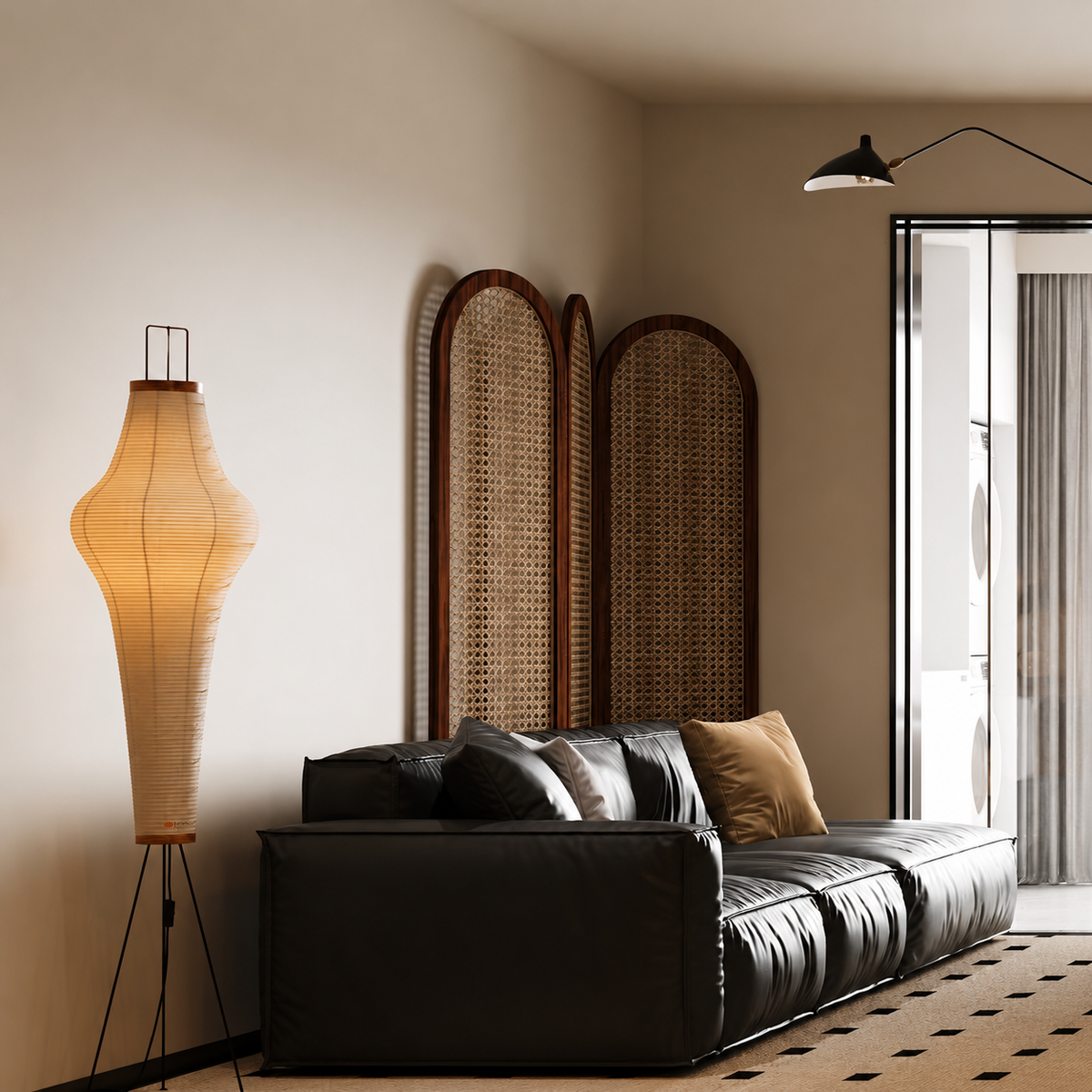 Akari Washi Column Floor Lamp