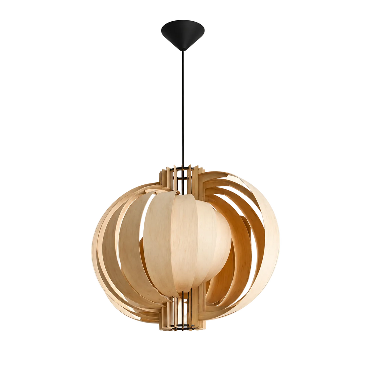 Orb Wood Pendant Light