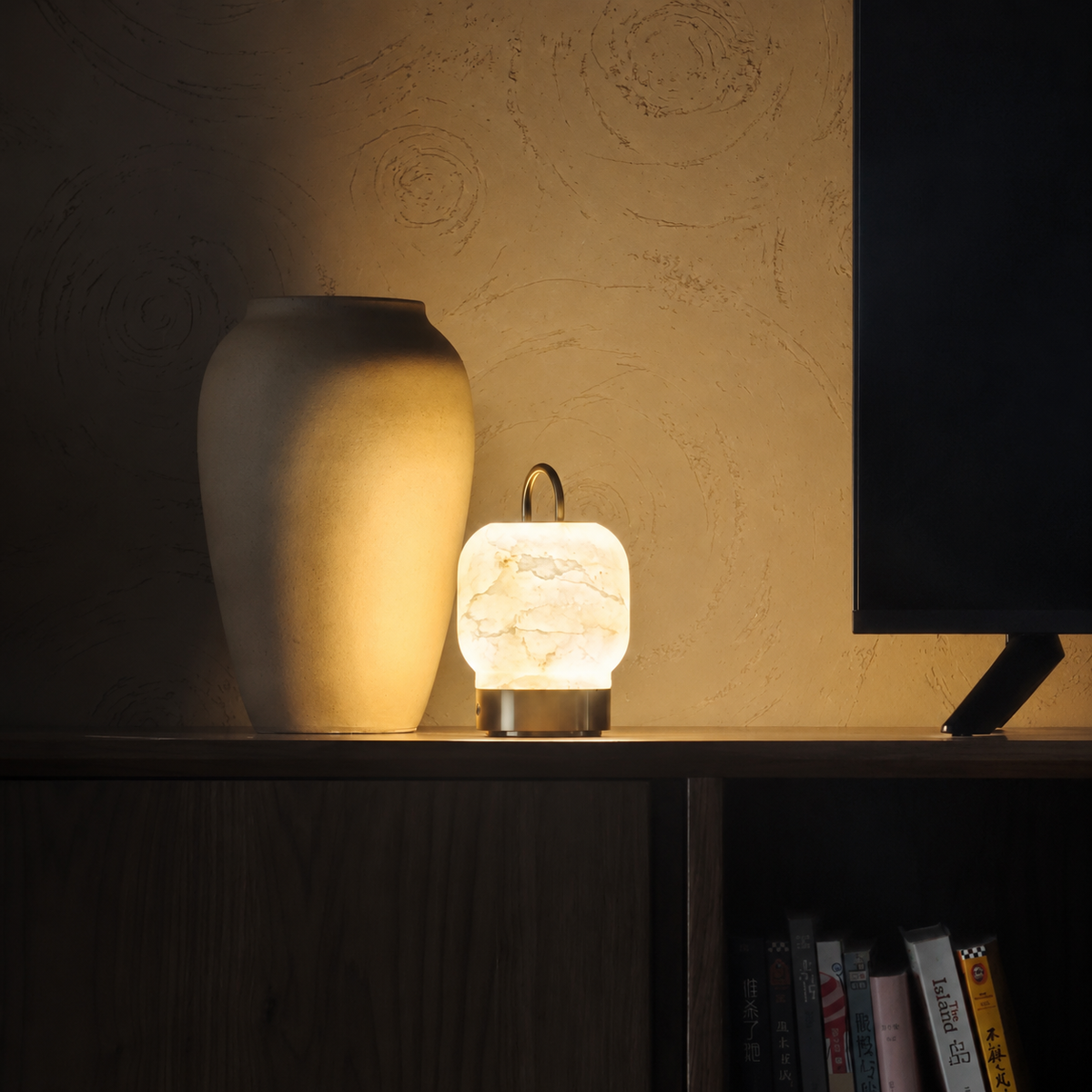 Noma Cordless Alabaster Table Lamp