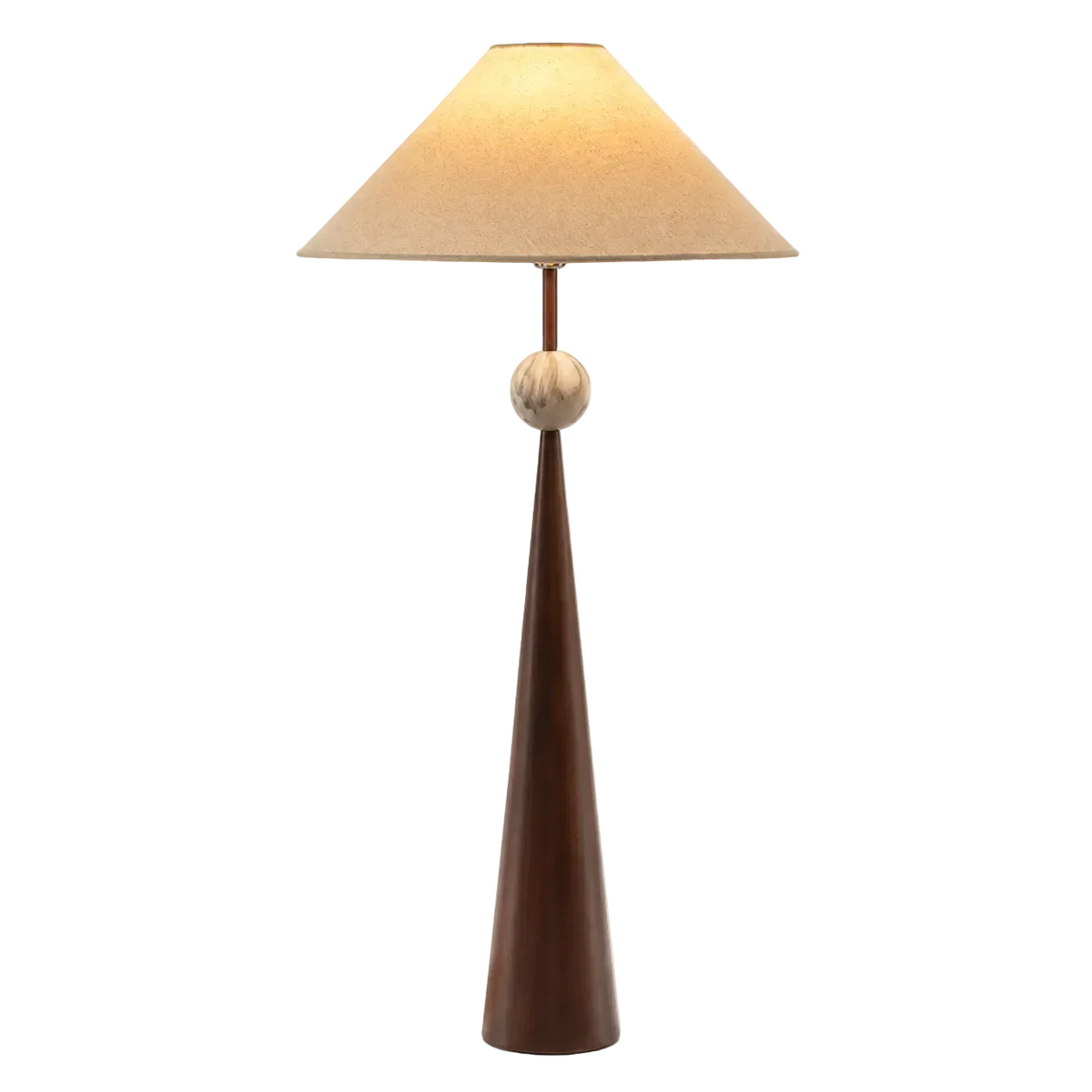 Spire Linen Floor Lamp