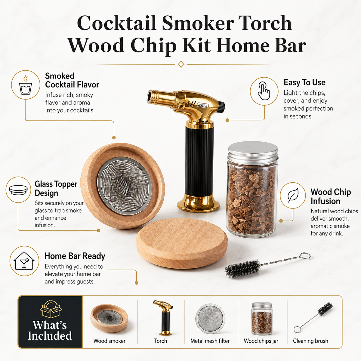 Cocktail Smoker & Torch Kit