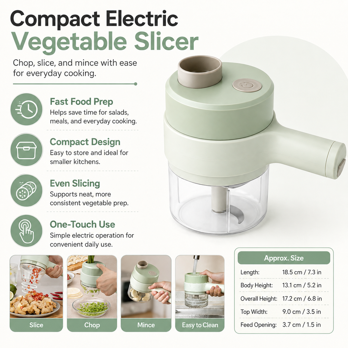 Compact Electric Vegetable Slicer