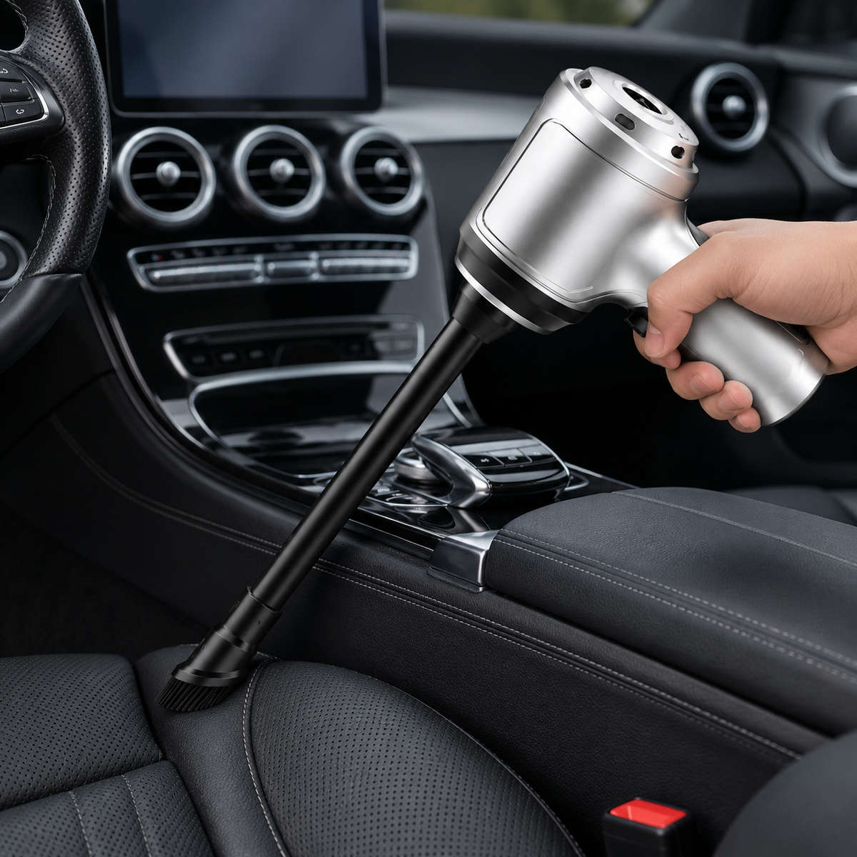 High Power Car Blower Vacuum, 2-in-1 Strong Suction & Blowing, Portable for Auto/Home Cleaning, Dust Removal from Seat/Mat/Trunk