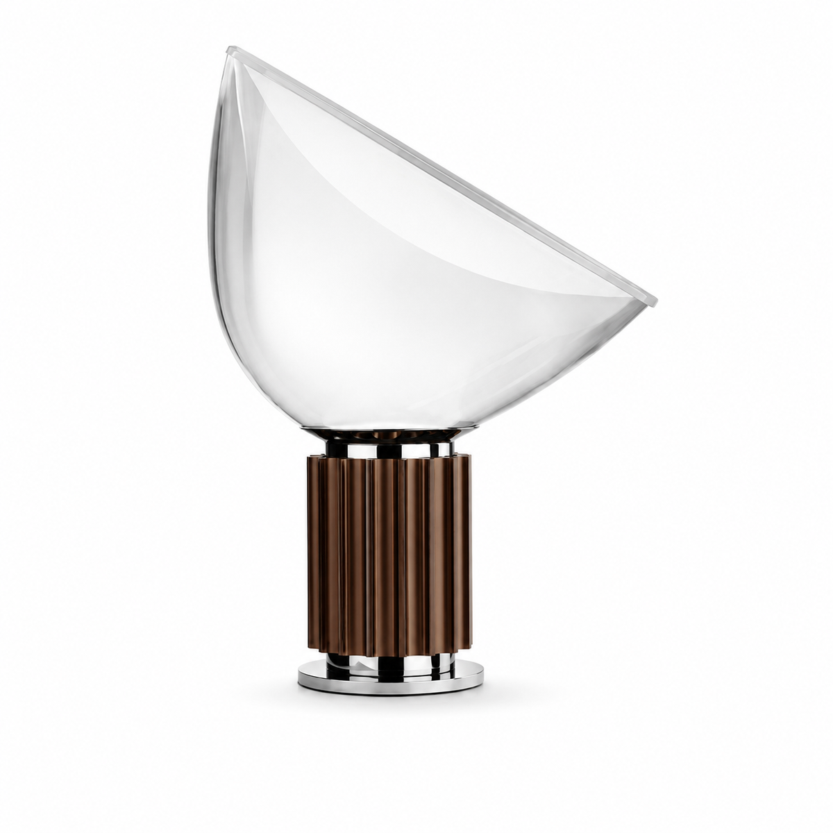 Dome Glass Saucer Table Lamp