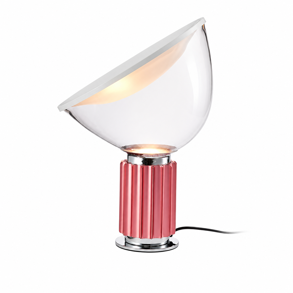 Dome Glass Saucer Table Lamp