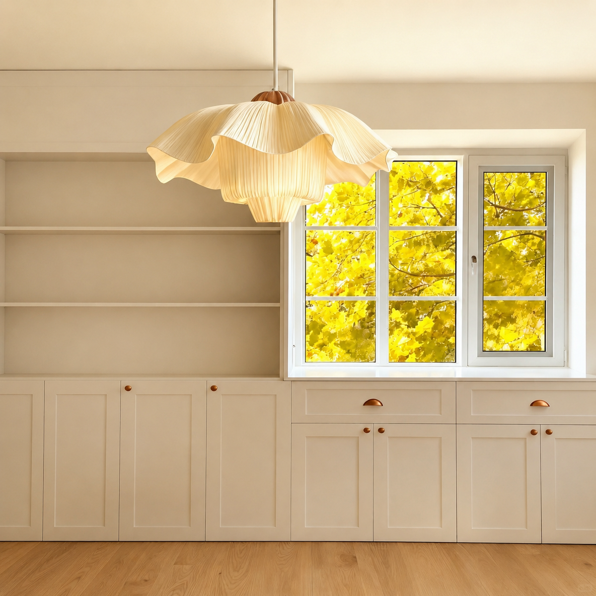 Fleur French Linen Pendant Light