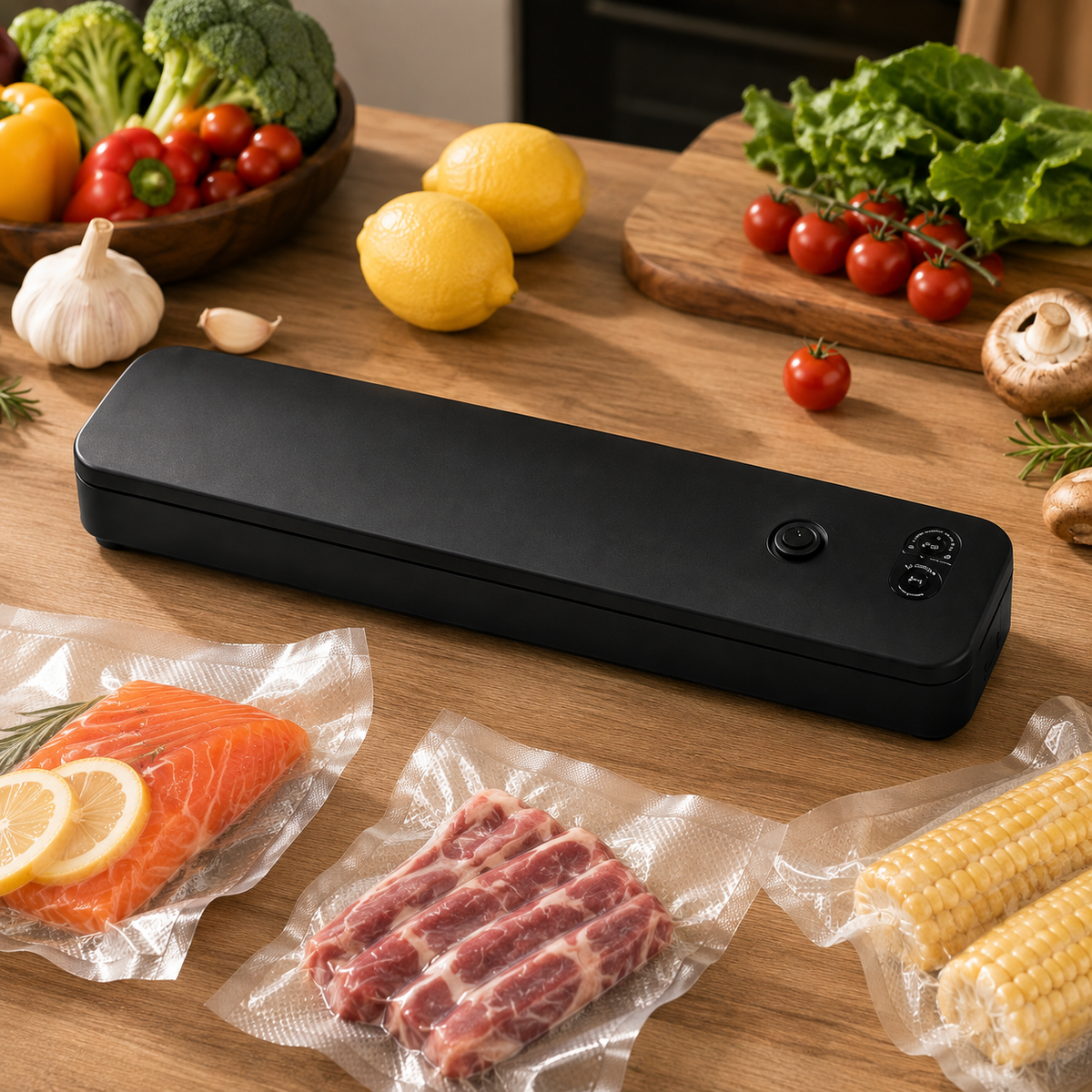 Food Vacuum Sealer Automatic Kitchen Compact Countertop