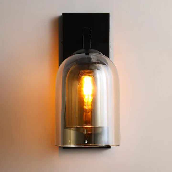 Tinted Bell Jar Wall Sconce