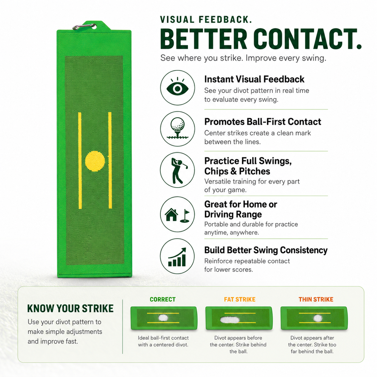 Golf Swing Trainer Visual Feedback Training Aid