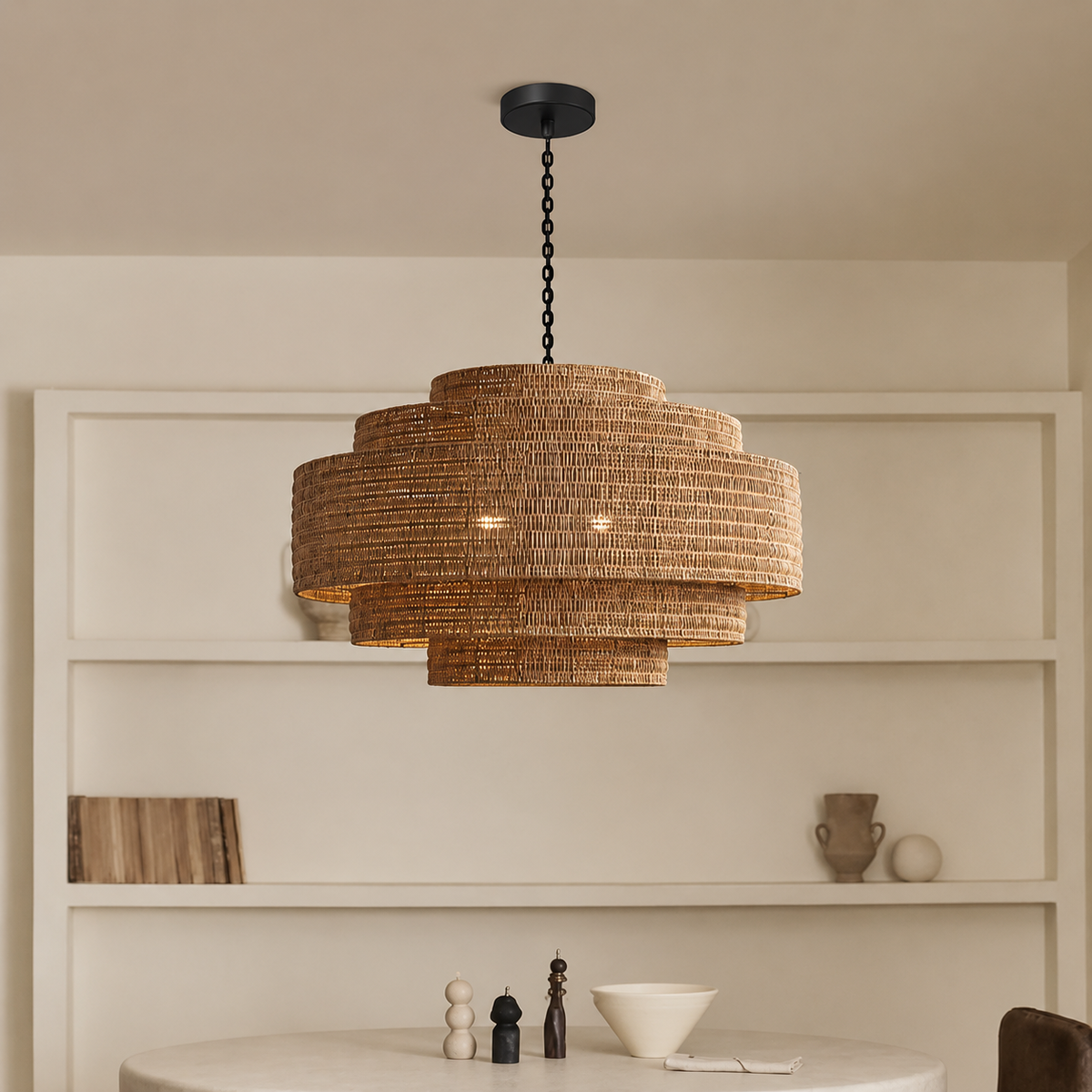 Kago Woven Rattan Pendant Light