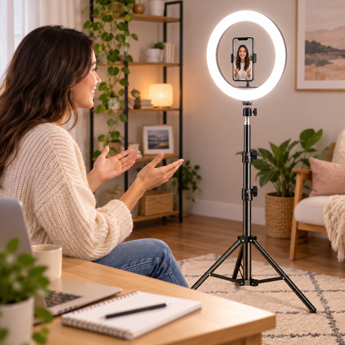 LED Ring Light with Tripod