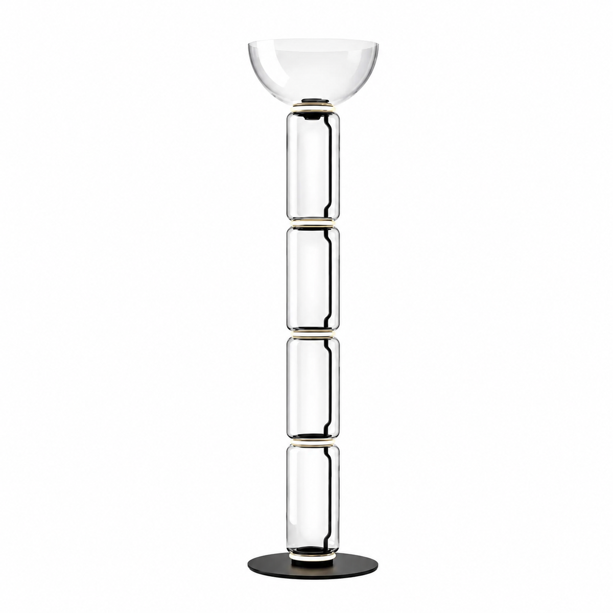 Luma Arco Glass Floor Lamp