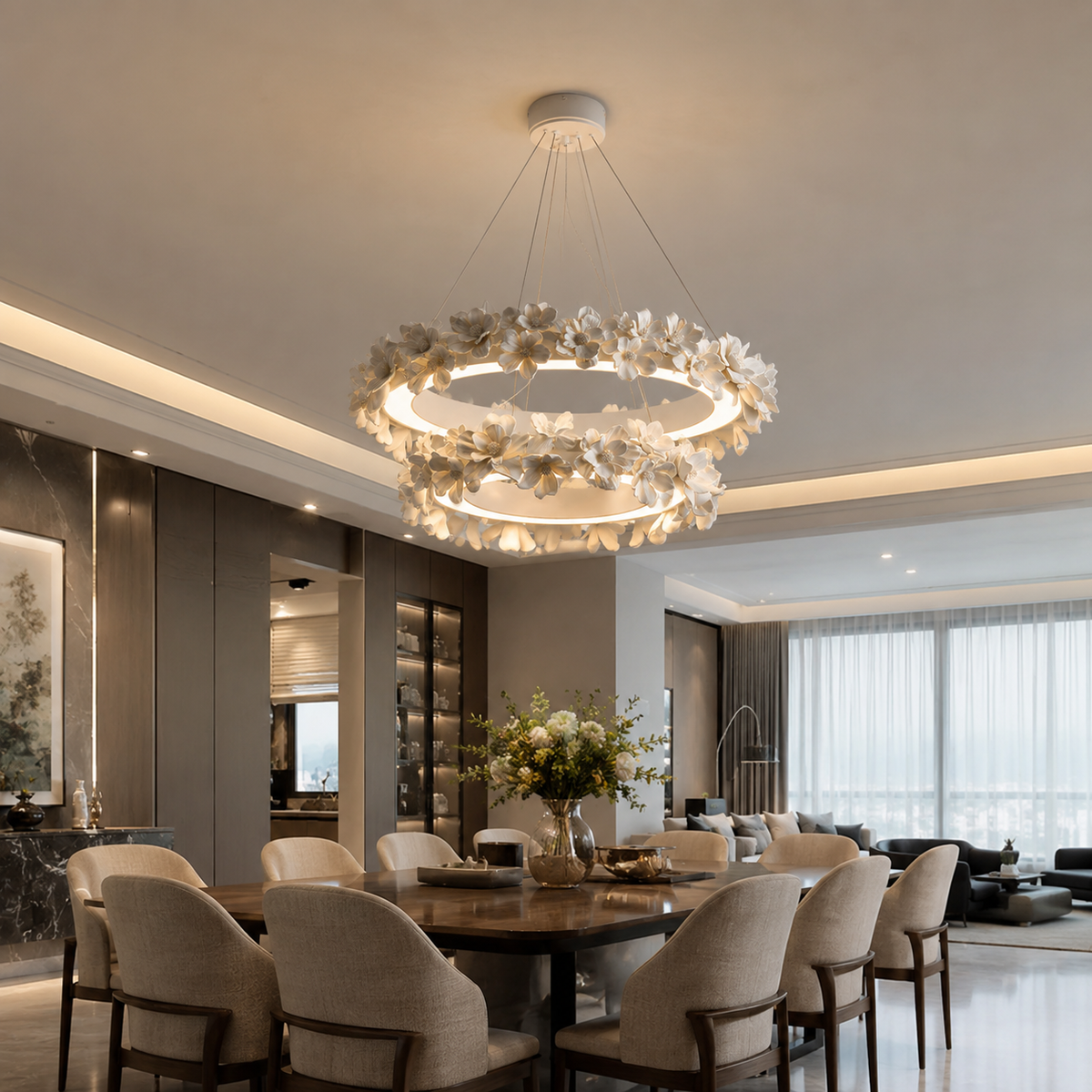 Luma Bloom Ring Chandelier