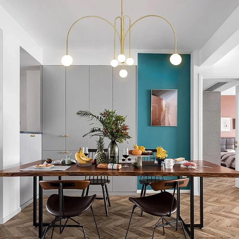 Lumen Orb Multi-Arm Chandelier