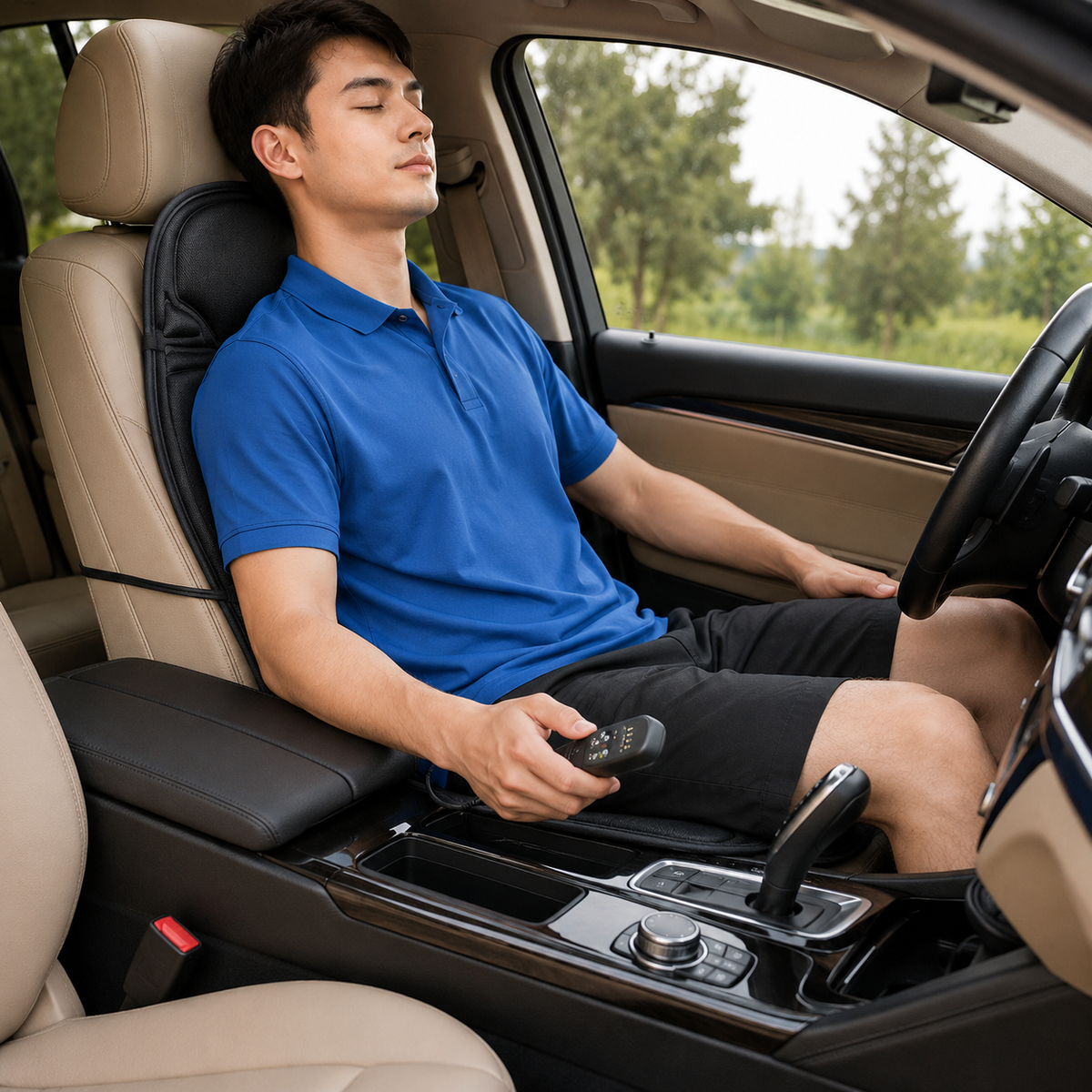 Massage Chair Pad Vibrating Car Seat Cover Cushion