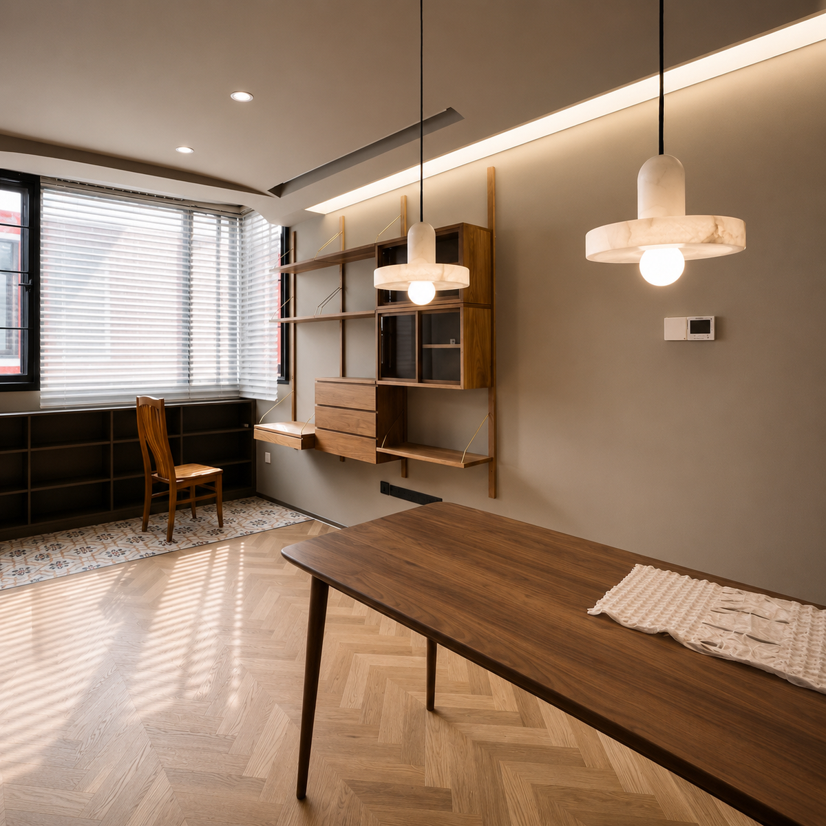 Noma Alabaster Fishline Pendant Light