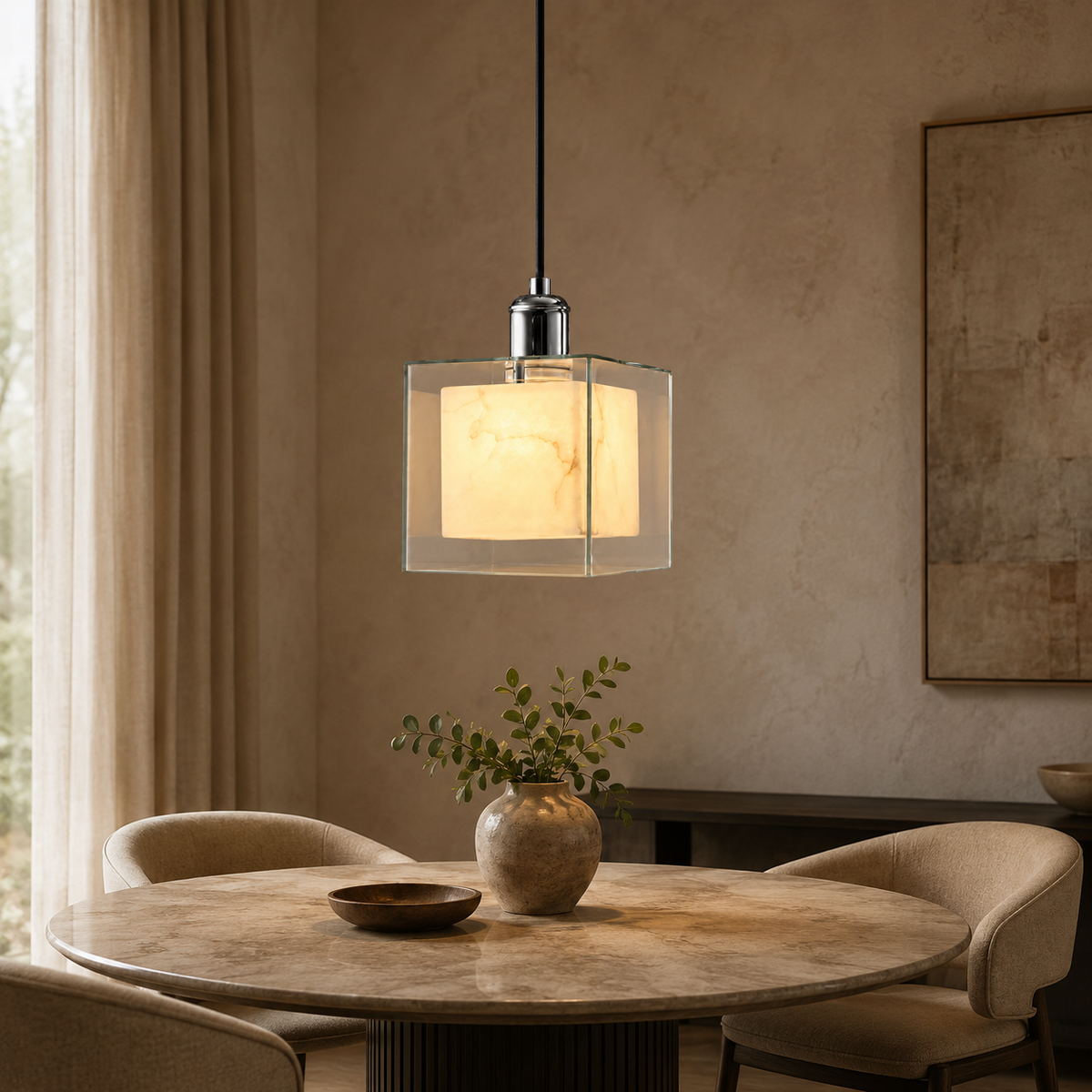 Noma Cloud Stone Pendant Light