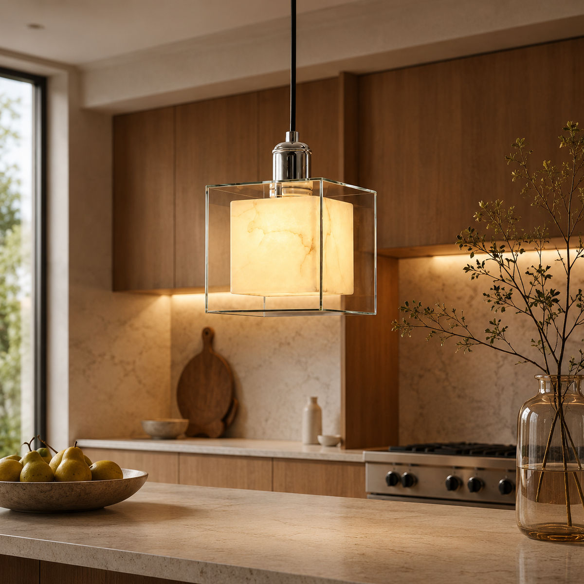 Noma Cloud Stone Pendant Light