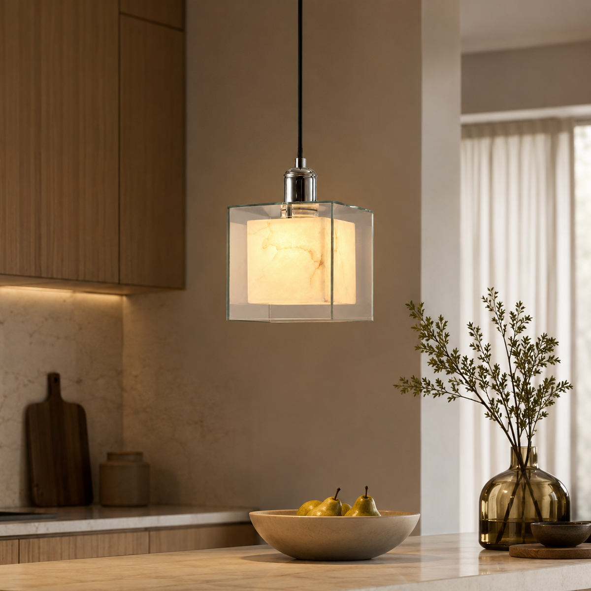 Noma Cloud Stone Pendant Light