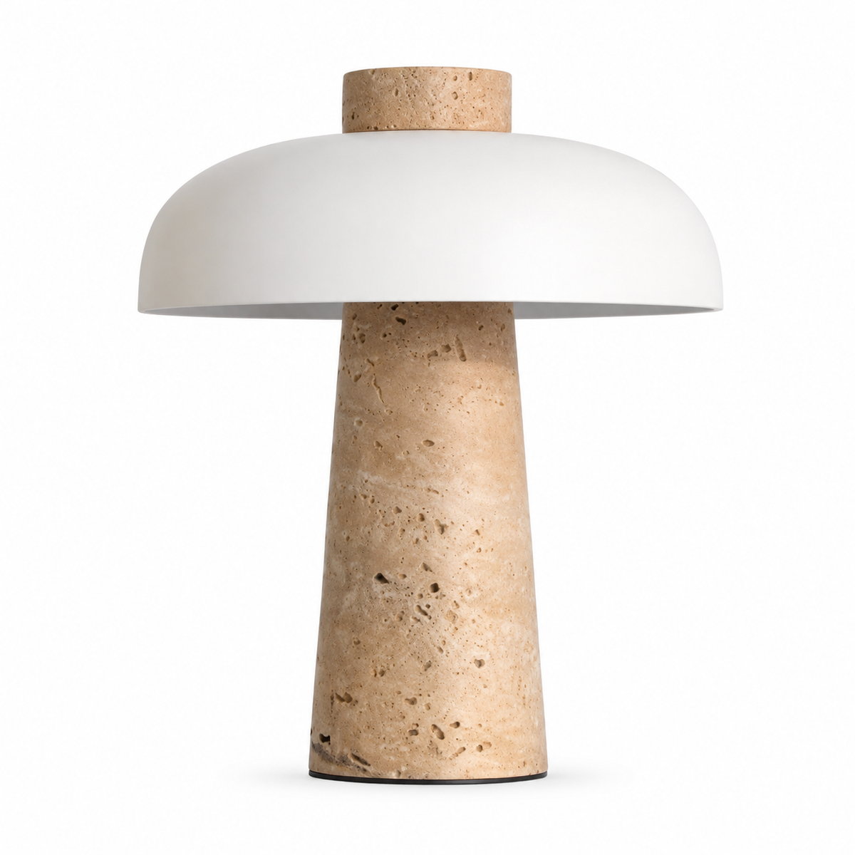 Noma Travertine Mushroom Table Lamp