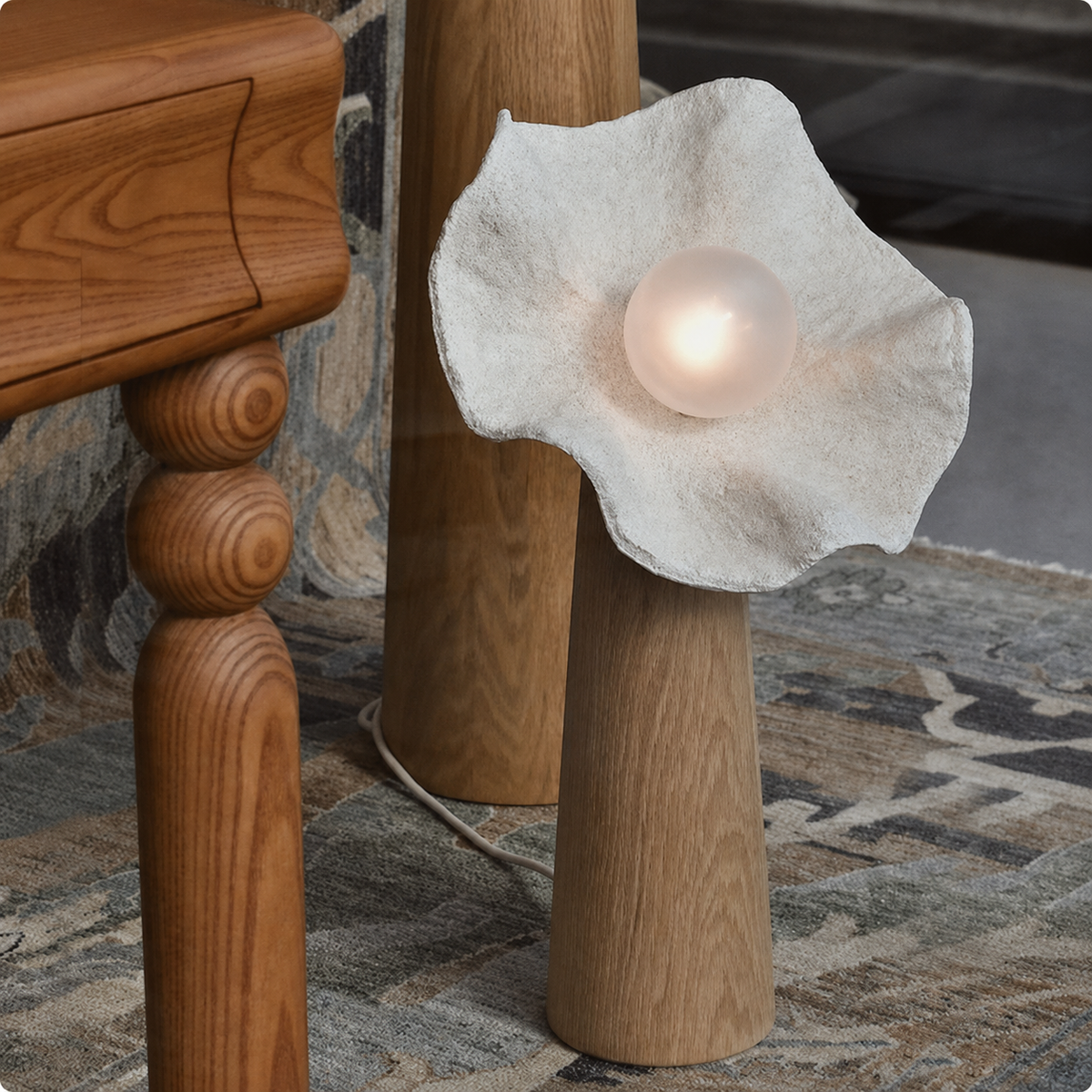 Nube Washi Mushroom Floor Lamp