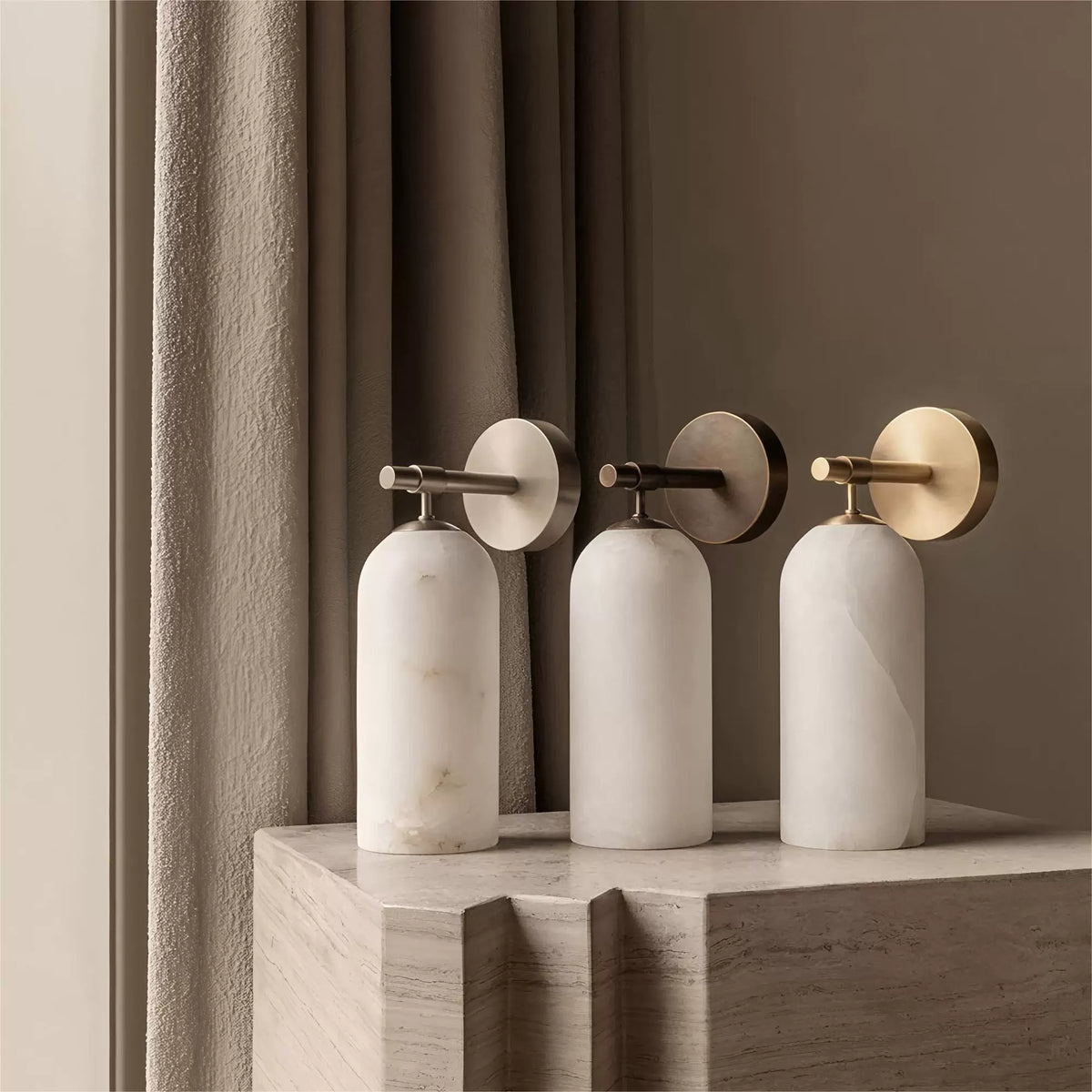 Alba Alabaster Wall Sconce