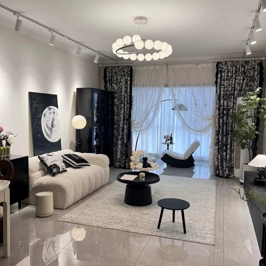 Plume Spiral Pearl Chandelier