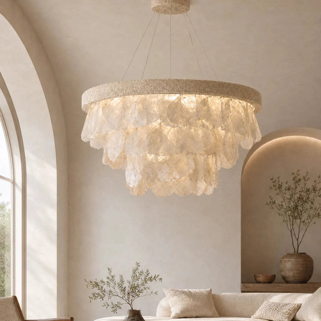 Neva Shell Layered Chandelier