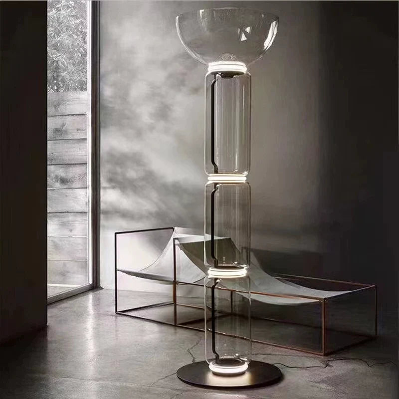 Luma Arco Glass Floor Lamp