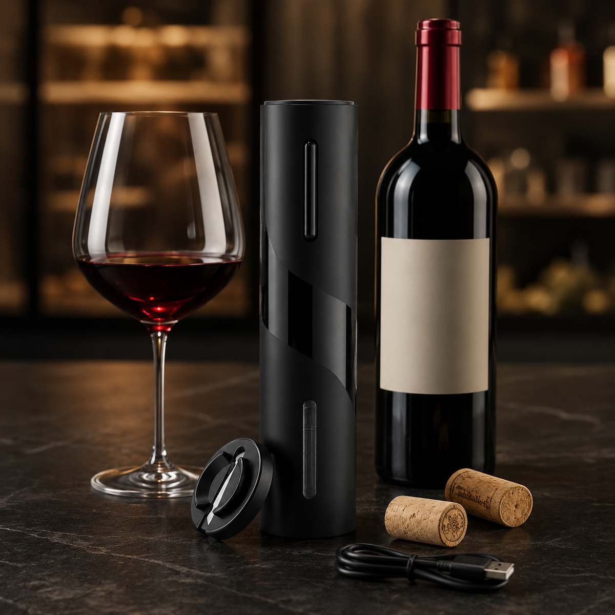 Rechargeable Electric Wine Opener Set