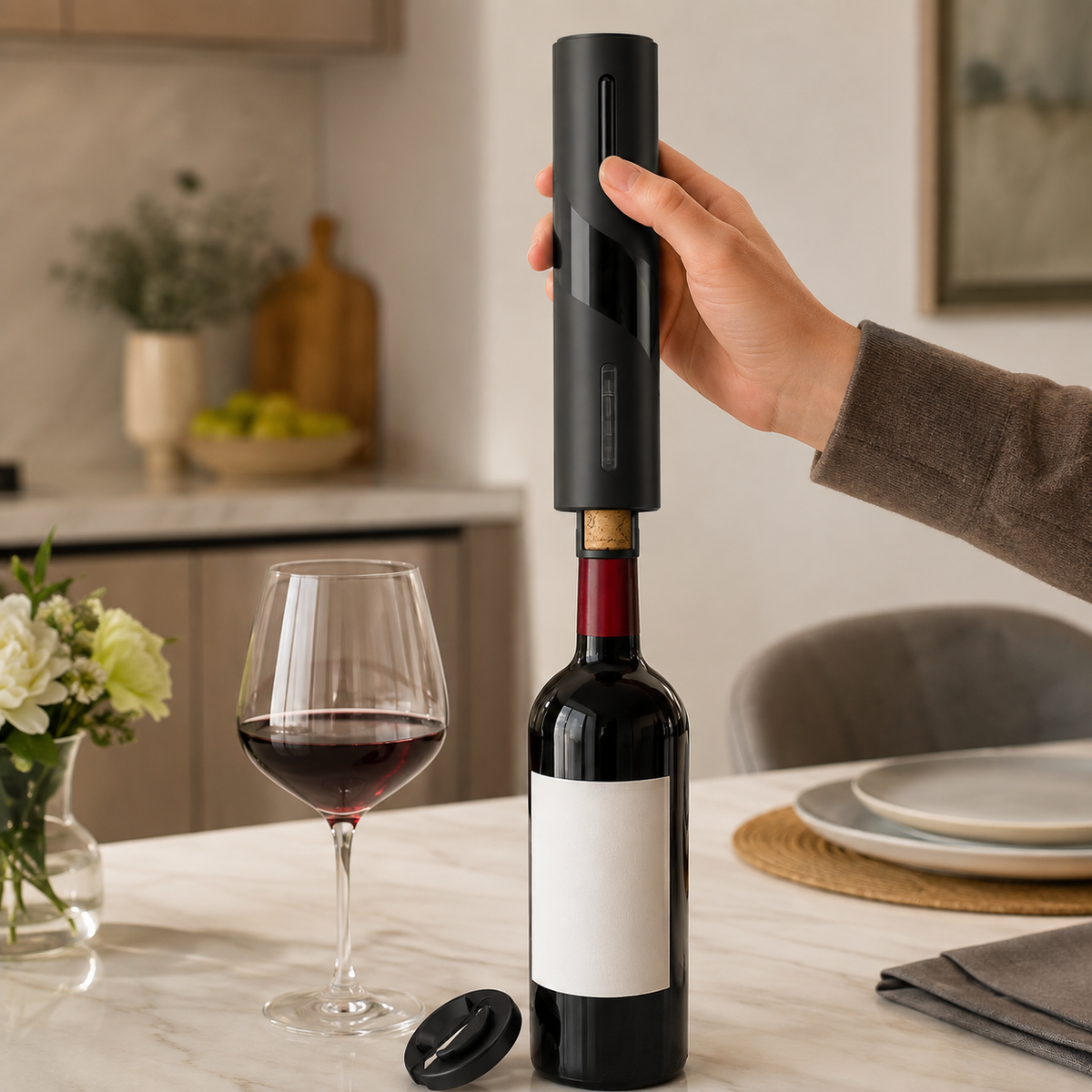 Rechargeable Electric Wine Opener Set