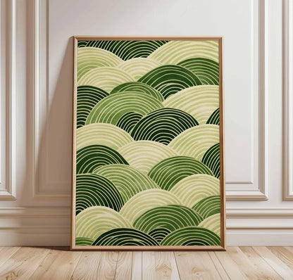 Japanese Crane & Cloud Canvas Wall Art – Vintage-Style Unframed Print