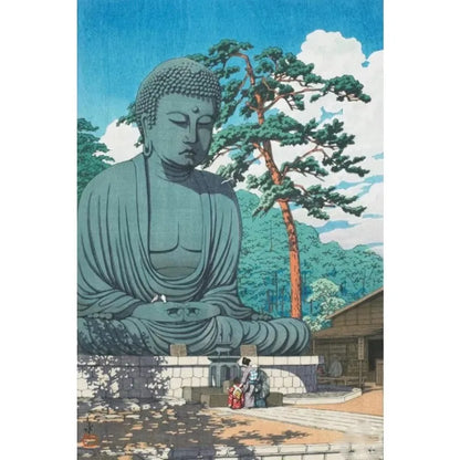 Japanese Landscape Canvas Wall Art Prints – Tree-Lined Road, Unframed